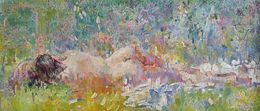 Painting, Among the Wildflowers, Ashot Muradyan