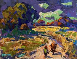 Pittura, Walking Along the Road in the Field, Ivanyuk Oleksiy