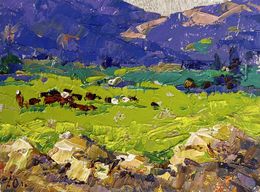 Peinture, In the spring meadows, Ivanyuk Oleksiy