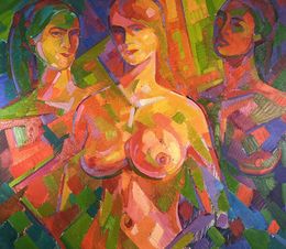 Painting, Under the Water Curtain, Peter Tovpev