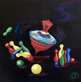 Painting, Comme la vie d'un Homme... tours, détours et vacillements, Christine Beloeuvre