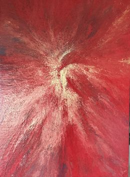 Peinture, Rouge ardent, Kseniia Turik Turik&Art