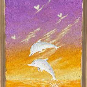 Gemälde, Dolphins Story 5, Jiwoo Oh