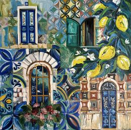 Painting, Lemon Blossom Streets, Arevik Gasparyan