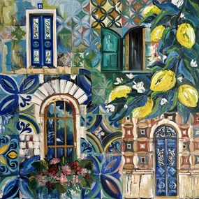 Painting, Lemon Blossom Streets, Arevik Gasparyan