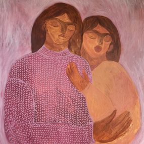 Pintura, Knitted pink sweater, Dasha Pogodina