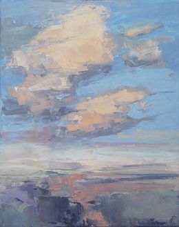 Peinture, Royaume des oiseaux - Lever de soleil une vie lumineuse, Milcheva Emilia