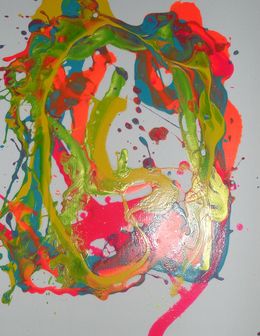 Painting, Faces 13, Emma Donaldson
