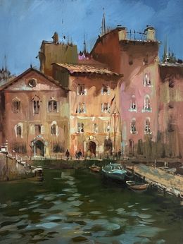 Peinture, Walking through the City Streets, Suprunchuk Yuriy