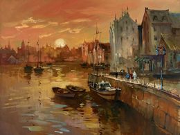 Peinture, Venice Romantic Sunset, Suprunchuk Yuriy