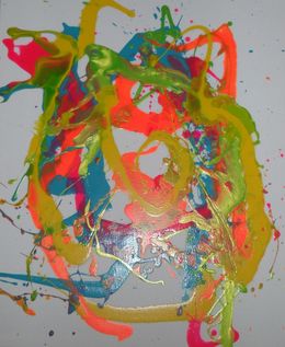 Painting, Faces 15, Emma Donaldson