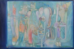 Painting, Il giardino degli dei, Petros Papavassiliou