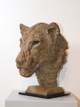 Scultura, Tête de lionne, Isabelle Carabantes