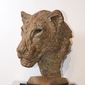 Escultura, Tête de lionne, Isabelle Carabantes