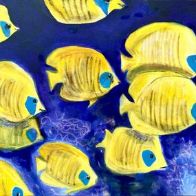 Peinture, Butterfly Fish, Aurelie Cholley