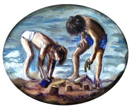 Peinture, Château n°2, Aurelie Cholley