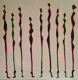 Painting, Nématoïdes  14, Delphine Dessein