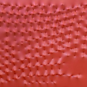 Painting, Gazi-Rosso (Omaggio a Castellani/ Tribute to Castellani), Giuseppe Amadio