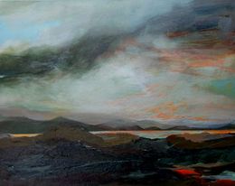 Pintura, 66°15 : Vík vegur ( à la tombée de la nuit ), Mocas