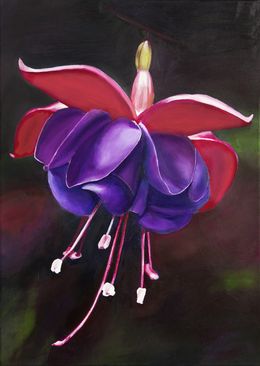 Pittura, Fuchsia Flowers 2, Svetlana Saratova
