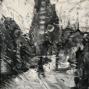 Painting, Through the windshield, Olga Shanina