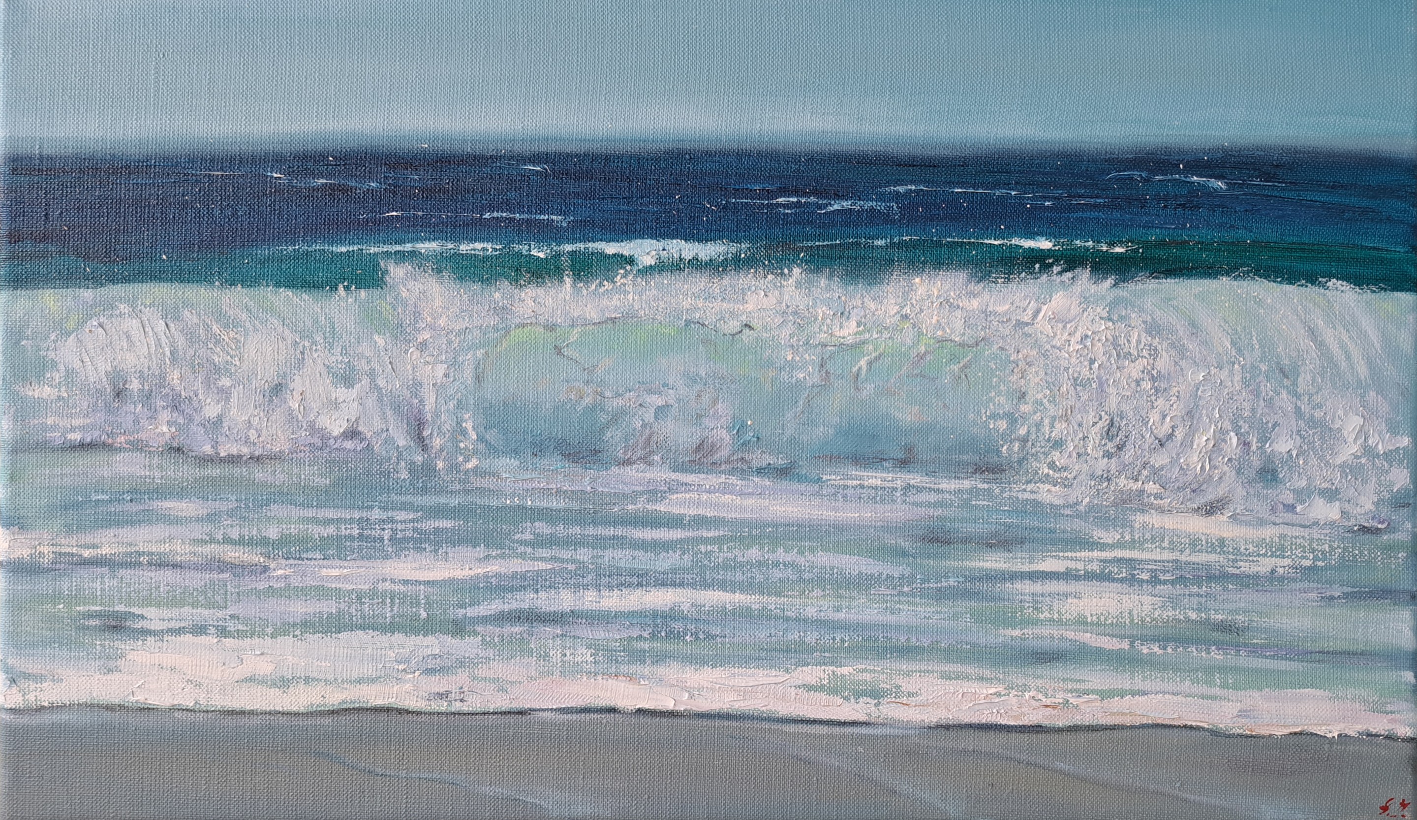 Elena Petrova, Turquoise wave No5 Elena Petrova, Turquoise wave No5
