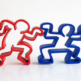 Sculpture, Duo de boys Haring RB, SpyDDy