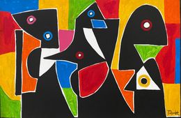 Painting, Tres amigos, Enrique Pichardo