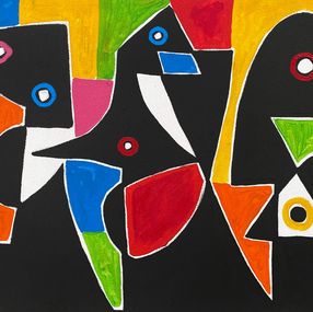 Pintura, Tres amigos, Enrique Pichardo