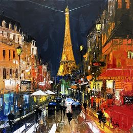 Painting, Bella serata a Parigi, Louis Magre
