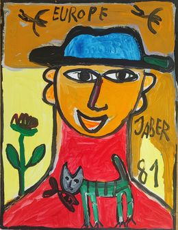 Peinture, Sans titre, Jaber Al Mahjoub