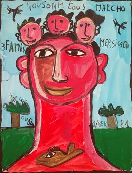 Peinture, Sans titre, Jaber Al Mahjoub