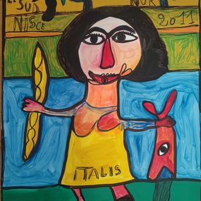Peinture, Sans titre, Jaber Al Mahjoub