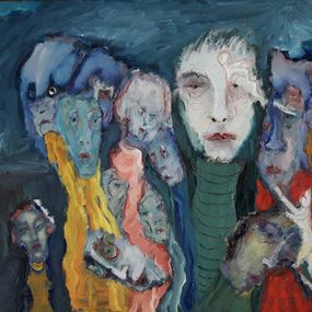 Painting, I think everyone went crazy, Monika Sabo
