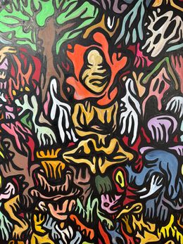 Painting, Miss Flowers, Fabien Verschaere