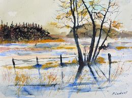 Gemälde, Winter light, Pol Ledent