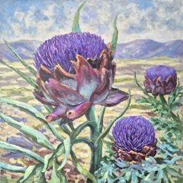 Pittura, Artichoke flowers (survivors), Tatiana Kyriakidou
