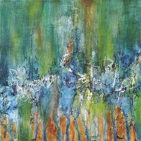Painting, Disparitions série paysages imaginaires, Anne Labouret