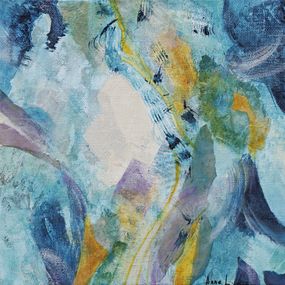 Painting, Flux aquatique série paysages imaginaires, Anne Labouret