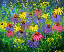 Painting, Rudbeckias 6525, Pol Ledent
