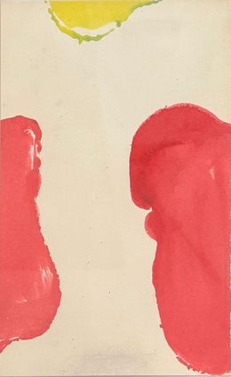 Painting, Empreintes rouges, Claude Viallat