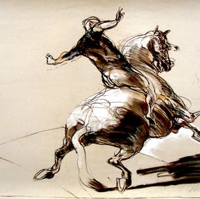 Print, Dressage, Claude Weisbuch