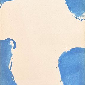 Painting, Empreintes bleues, Claude Viallat