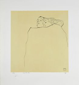 Drucke, Couple Endormi, 1909 | Sleeping Couple, 1909, Egon Schiele