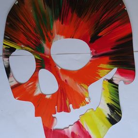 Painting, Skull- Spin Painting, Damien Hirst