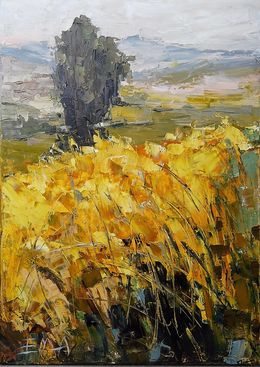 Painting, Le jour pour se sentir uni à la terre, Milcheva Emilia