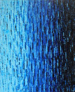 Painting, Dégradé de bleus, Jonathan Pradillon