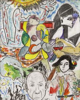 Peinture, Hommage à Picasso, Xavier Ducelier