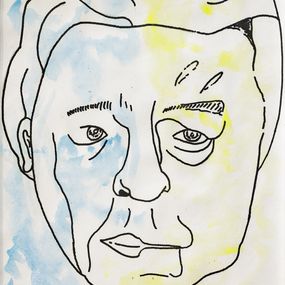 Painting, Le Chat hommage à Jean Gabin série cinéma, Xavier Ducelier