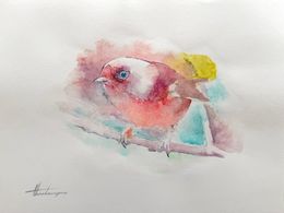 Gemälde, Pink Bird, Artyom Abrahamyan